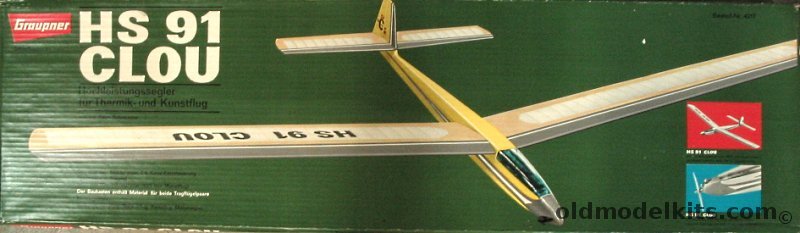 Graupner HS 91 Clou - Powered Sailplane - 96.5 inch Wingspan RC Airplane, 4217 plastic model kit